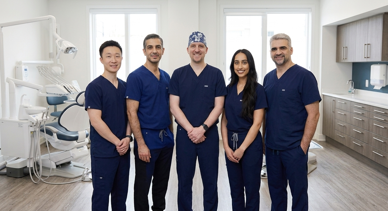 The Welland Dental Centre team in their modern treatment room